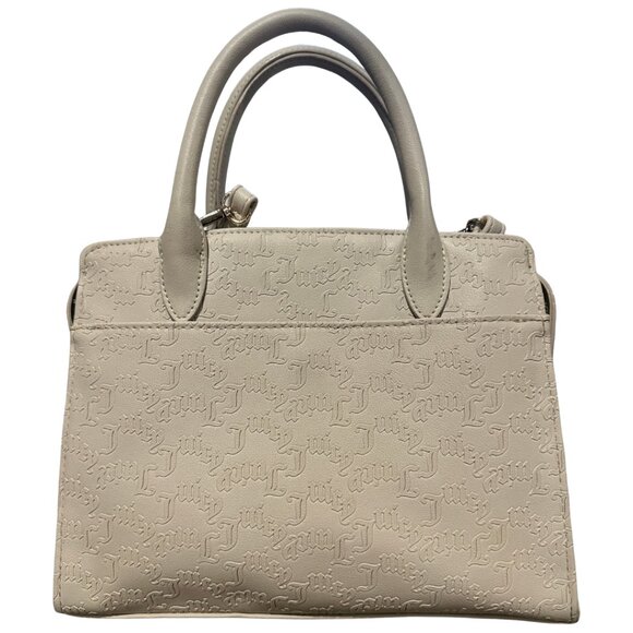 NWT Juicy Couture Crossbody Purse Ladylike Satchel Bag Cream White Crystal - Picture 6 of 12